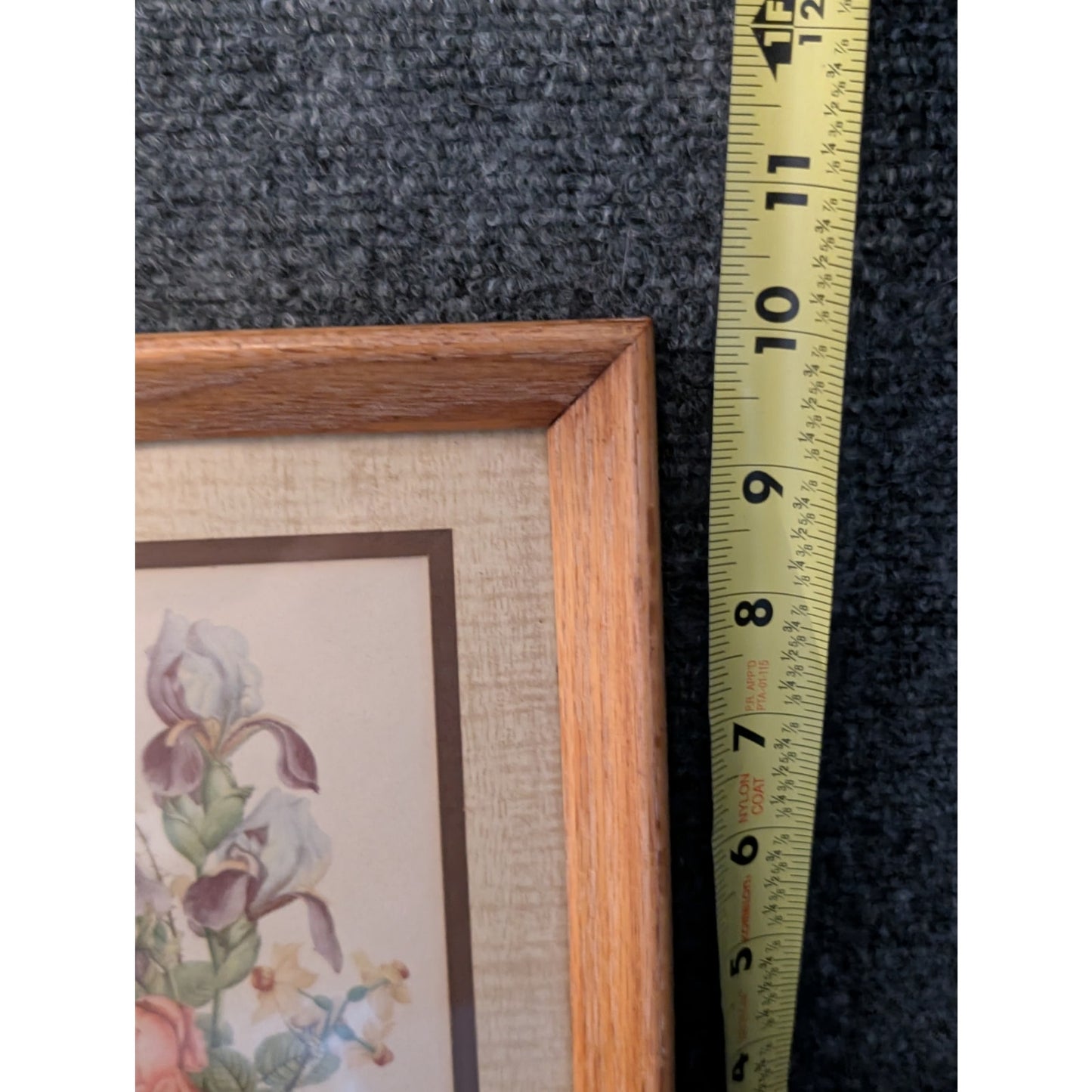 Wood Framed Vintage Iris Rose Lily Floral Bouquet Print by J.L. Prevost