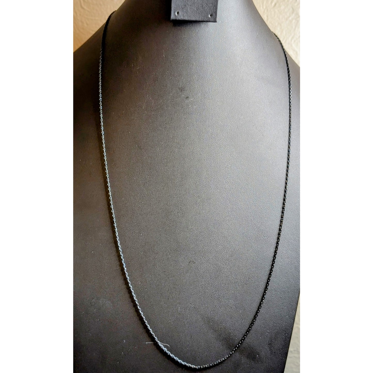 Lot of Two Vintage Black & Gold Chain Layered Necklaces