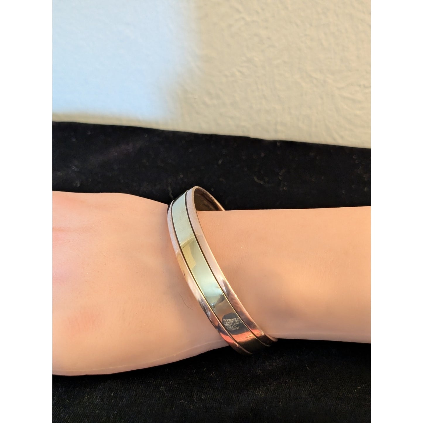 Vintage SC Anchor Sausalito Craftworks Copper & Brass Modernist Cuff Bracelet
