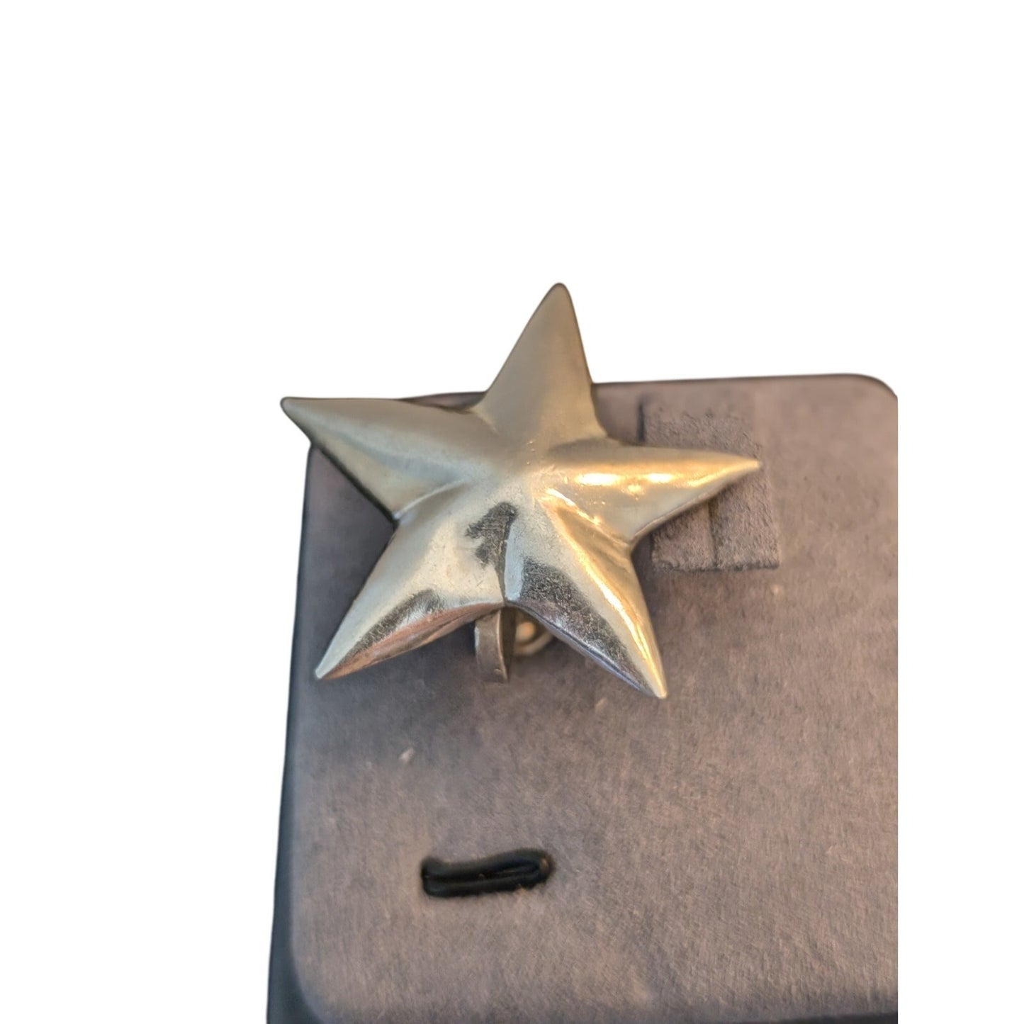 Vintage 925 Sterling Silver Mexico Screw On Star Earrings