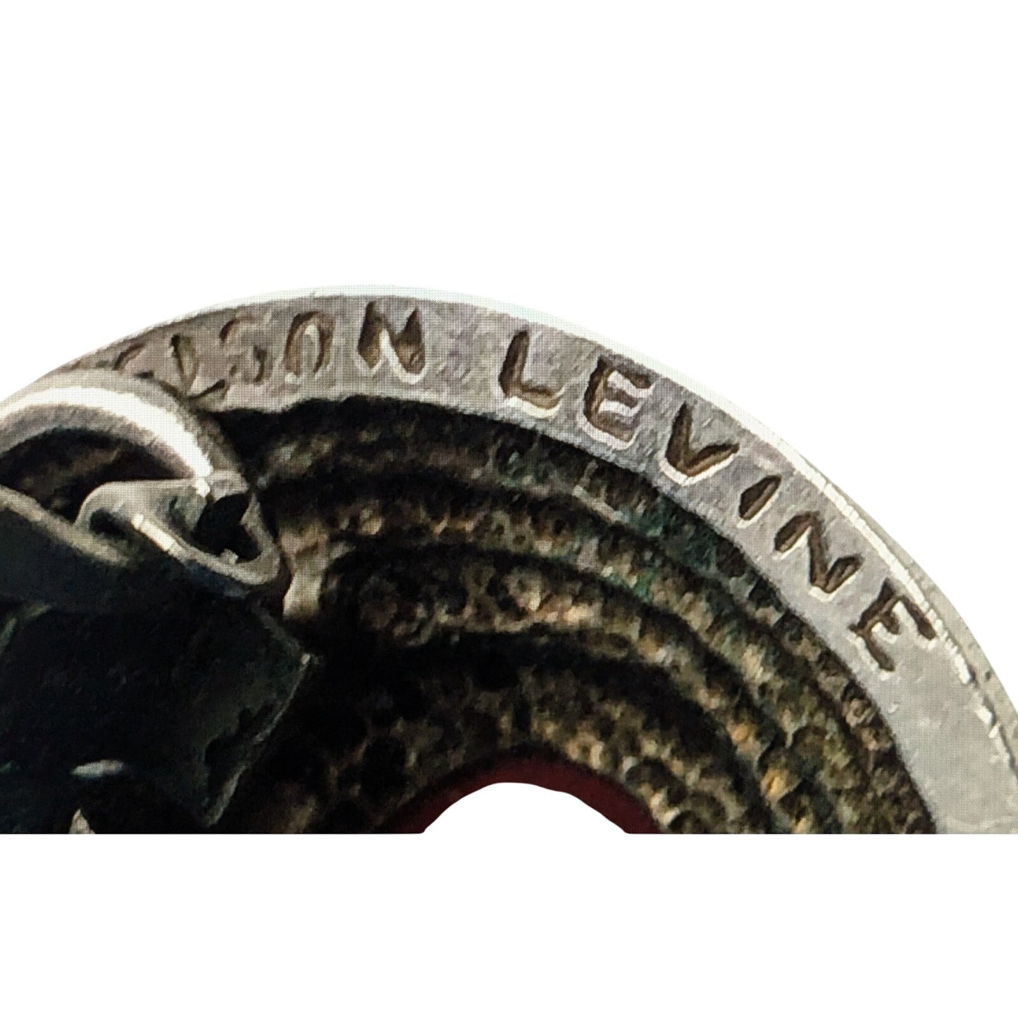 Vintage 80s Signed Nelson Levine Art Deco Style Carnelian Sterling Clip Earrings