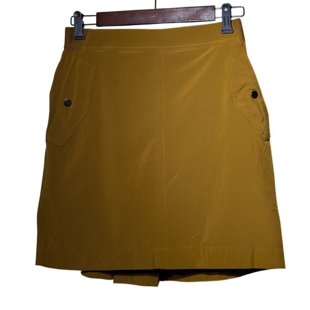 Athleta Mustard Gold Vienna Cargo Skort Womens Size 6
