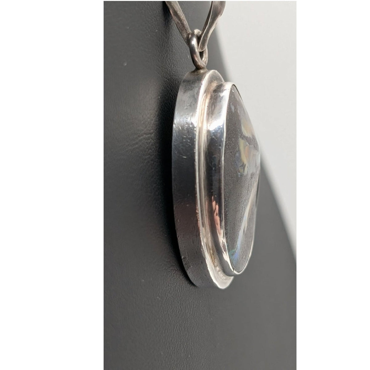 925 Sterling Silver Australian Boulder Opal Pendant 16" Silpada Cord Necklace