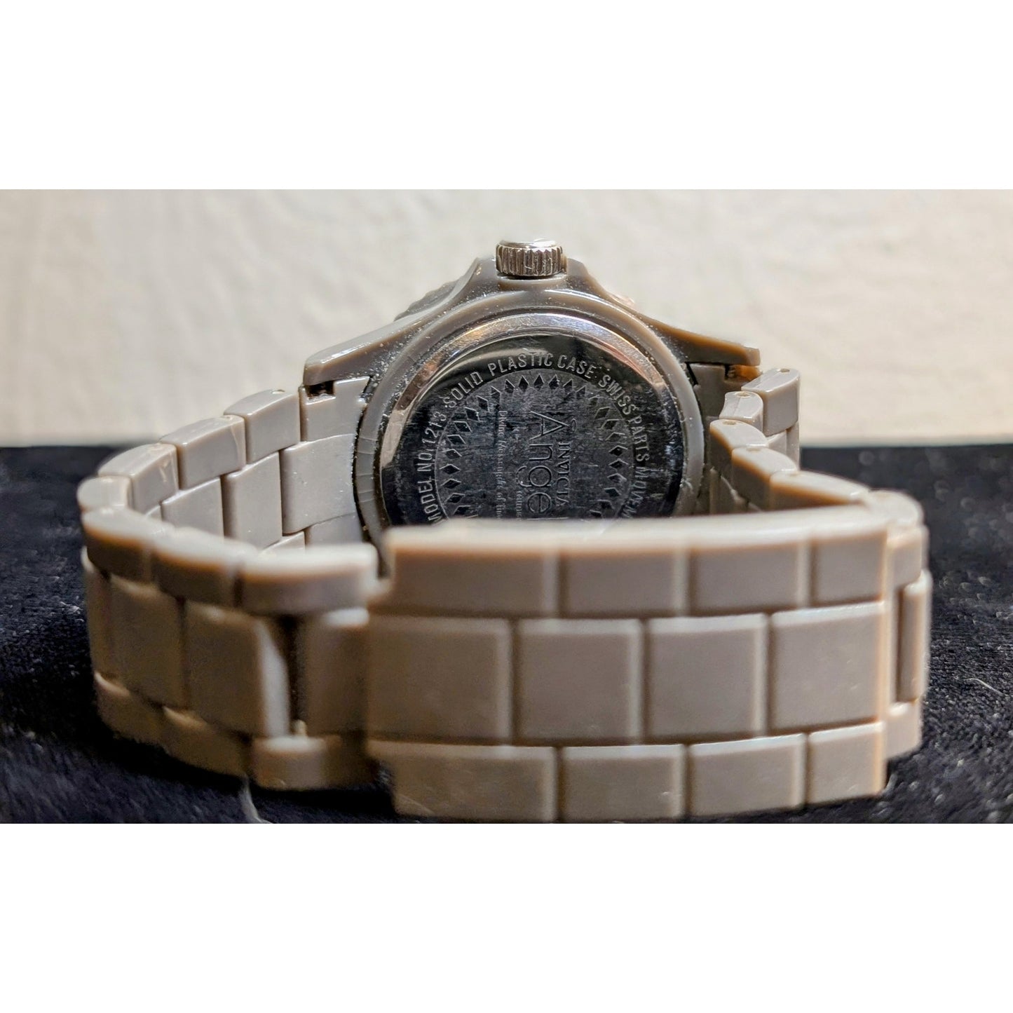 Invicta Angel Lady Swiss Quartz 30 M Water Resistant Model 1213 Dark Gray Watch