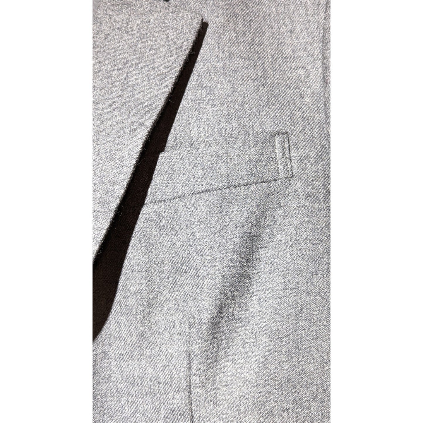 Saks Fifth Avenue Vintage Womens Sz 10 Gray Wool Two Button Blazer