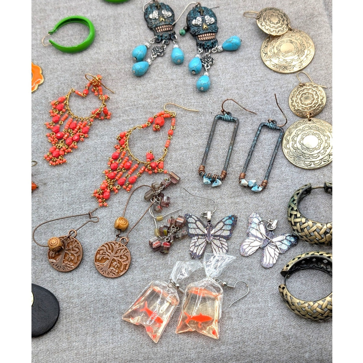 Lot of 29 Pair of Boho Vibe Earrings for Pierced Ears