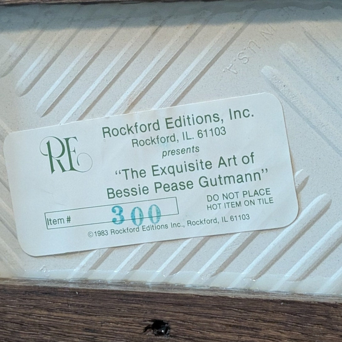 Vtg Rockford Editions, Inc The Exquisite Art of Bessie Pease Gutmann Framed Tile