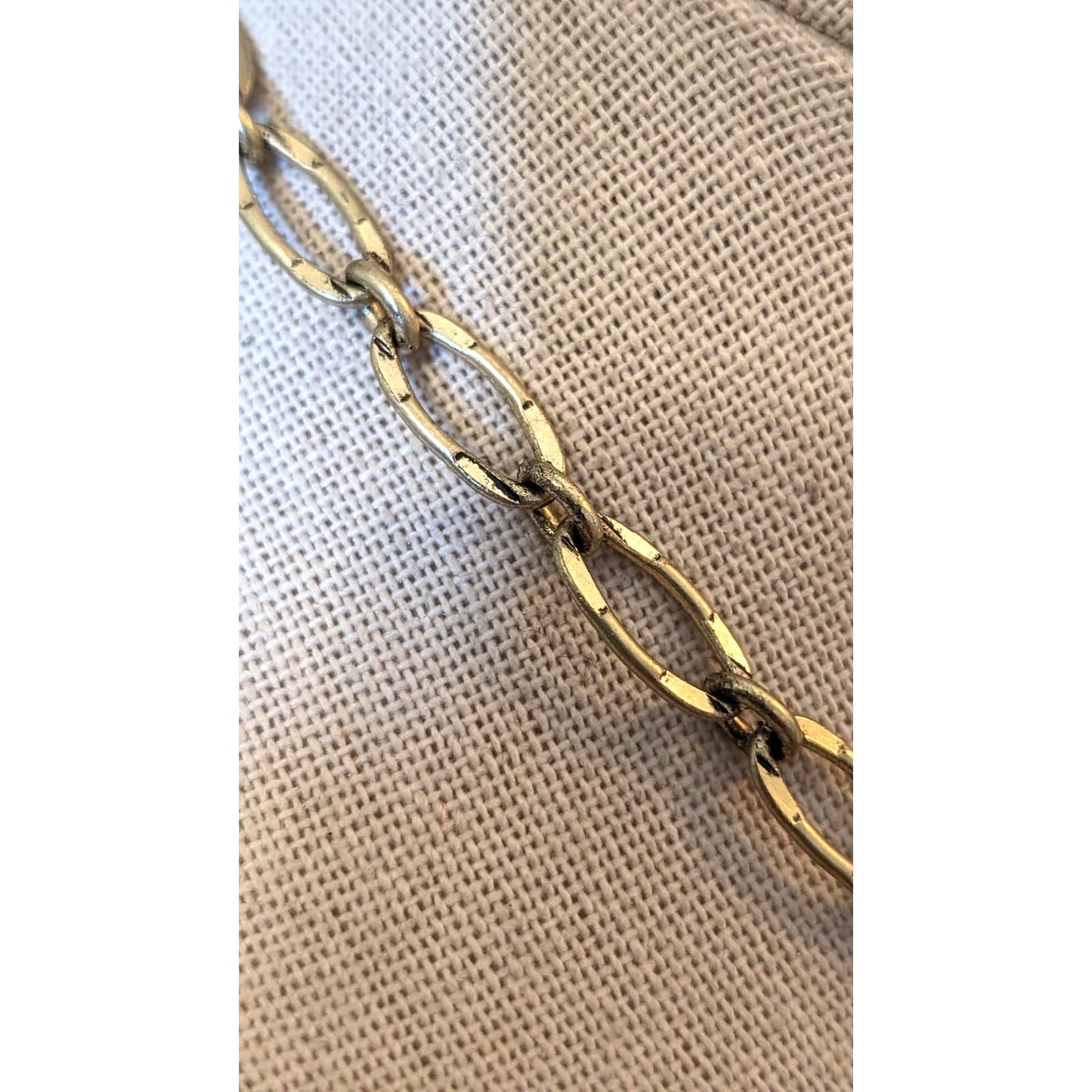 J Crew 18" Jargoon Gold Tone Claw Clasp Party Crystal Statement Necklace