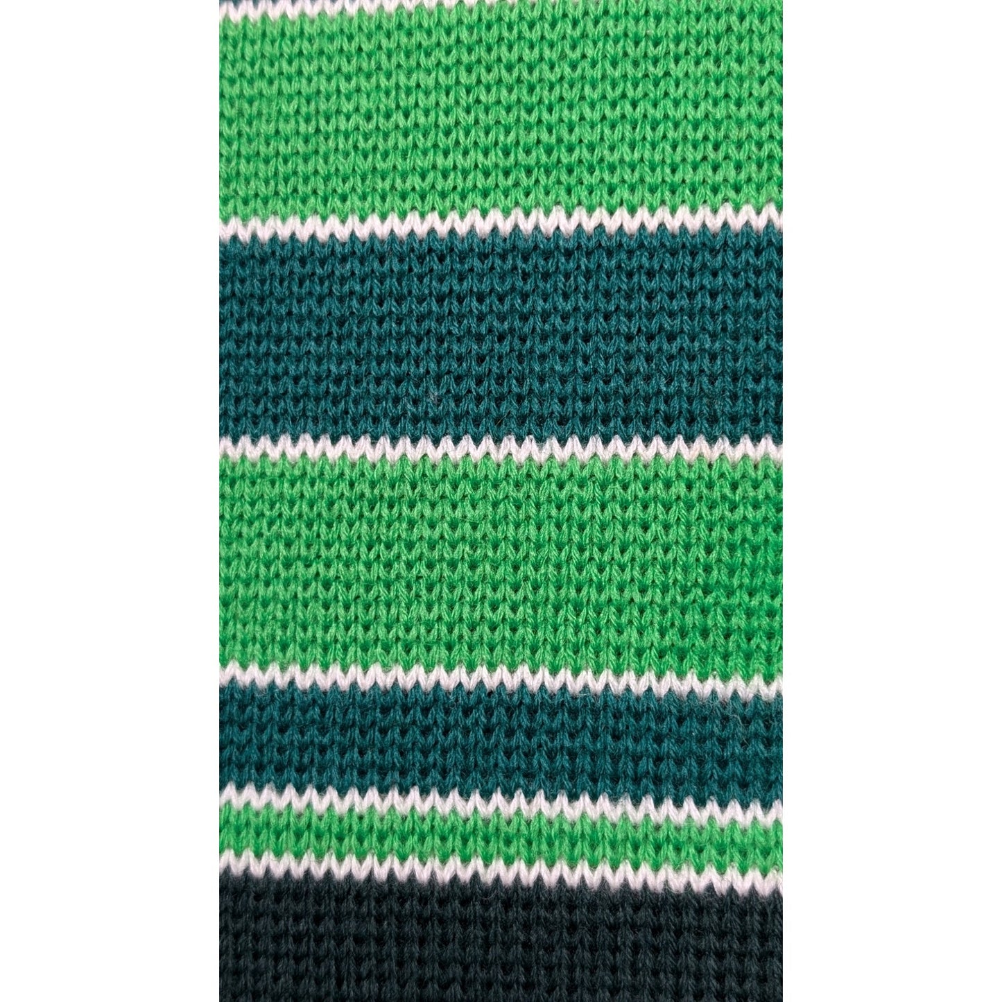 Ski Country Colorado Knitting Mills 100% Virgin Wool Green Striped Ski Sweater