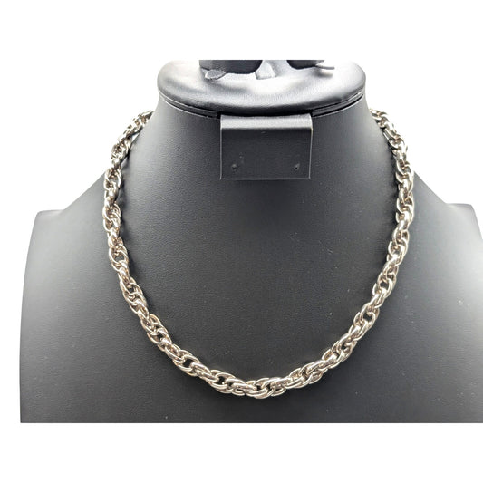 Vintage Multi-Link Silver Tone 18" Necklace