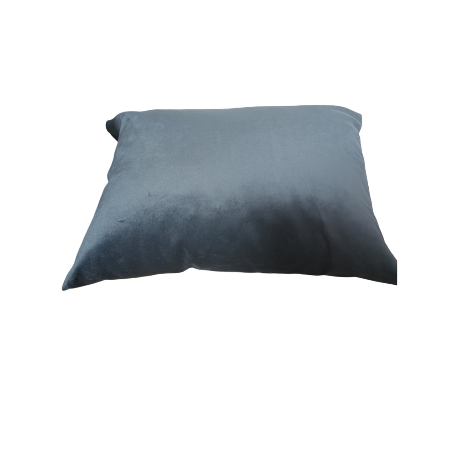 Made in Italy Teal Velvet Zippered Down Filled Insert Decorative Pillow