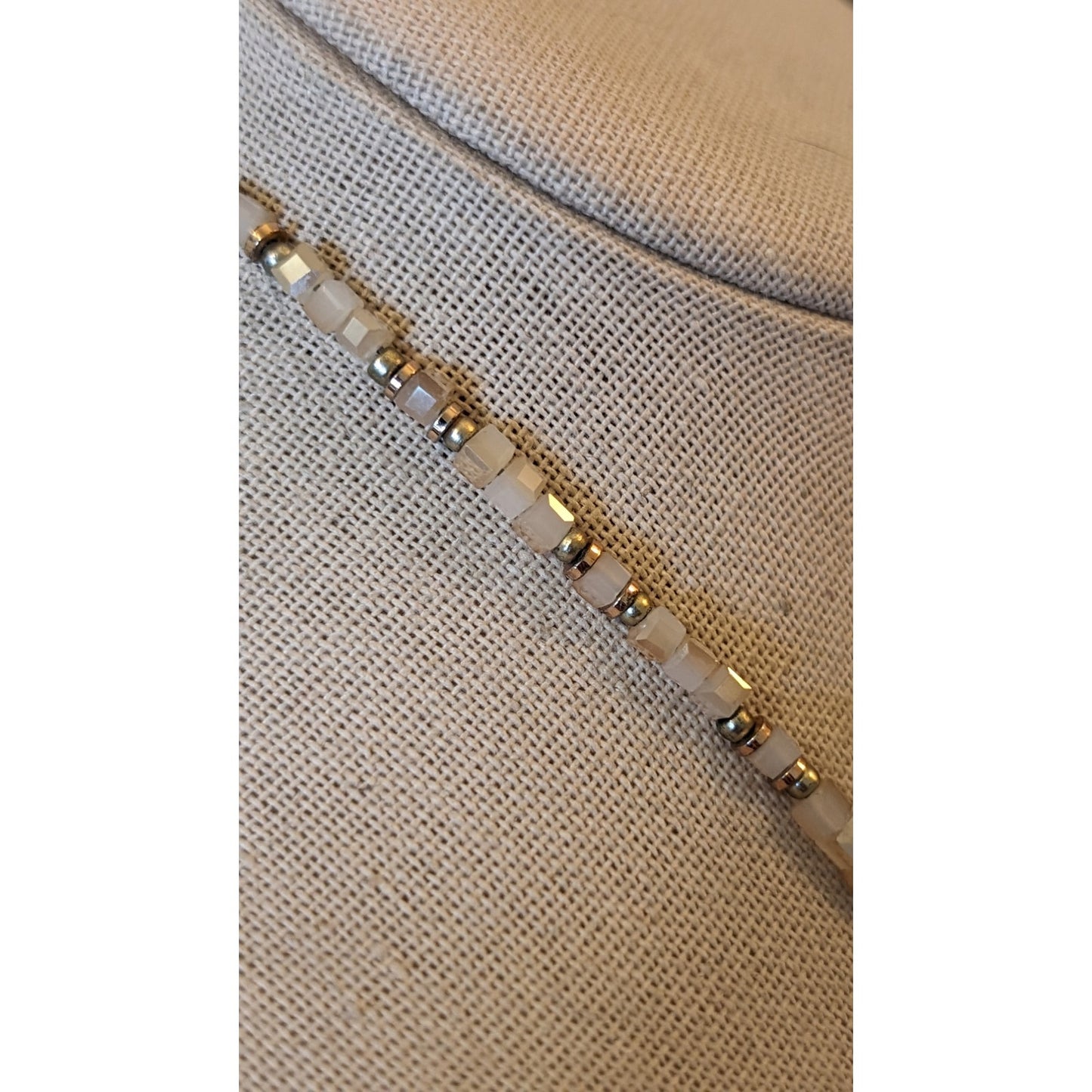 Loft Boho Crystal Beaded Tassel Necklace