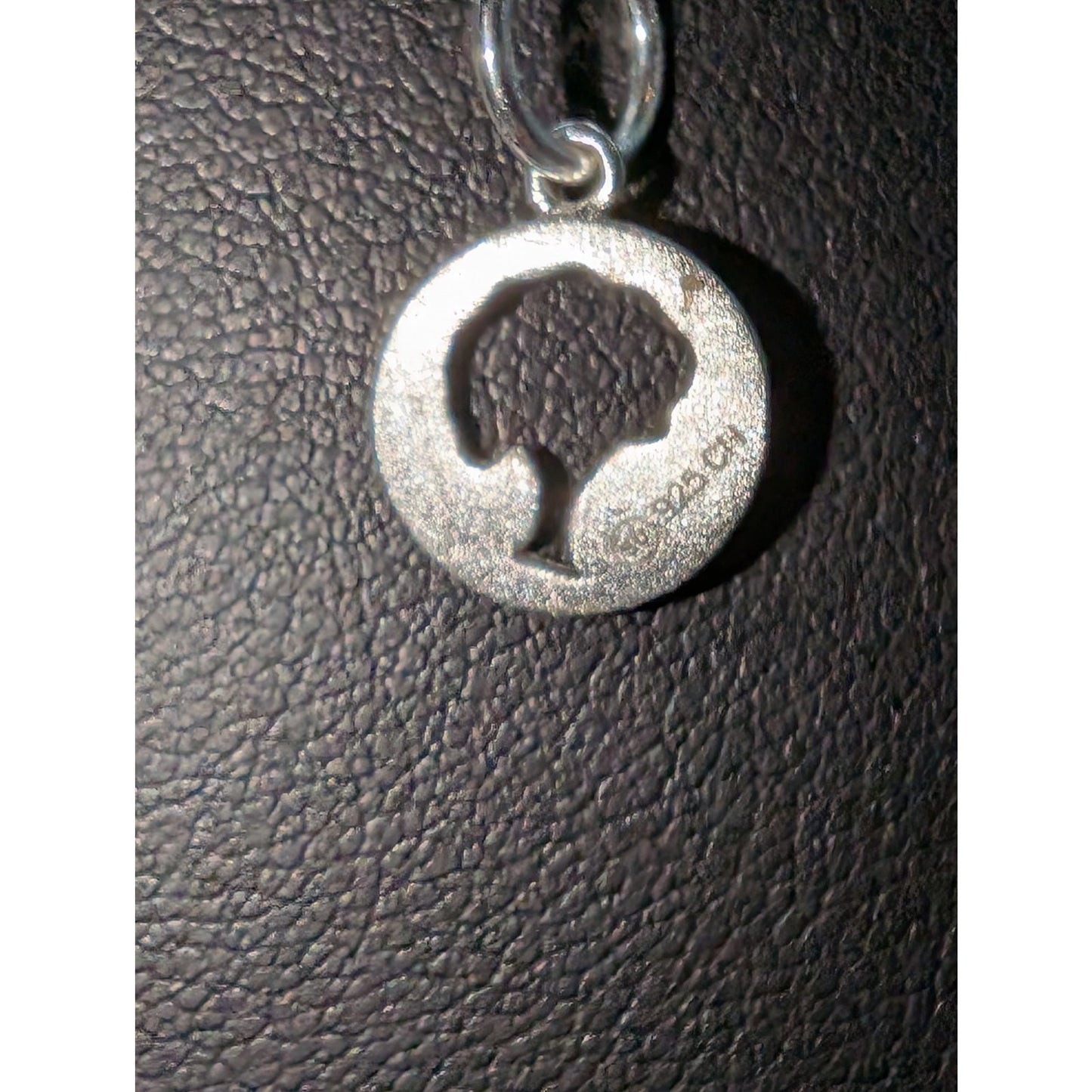 Vintage 925 Sterling Silver Cut Out Tree Pendant 18" Chain Necklace