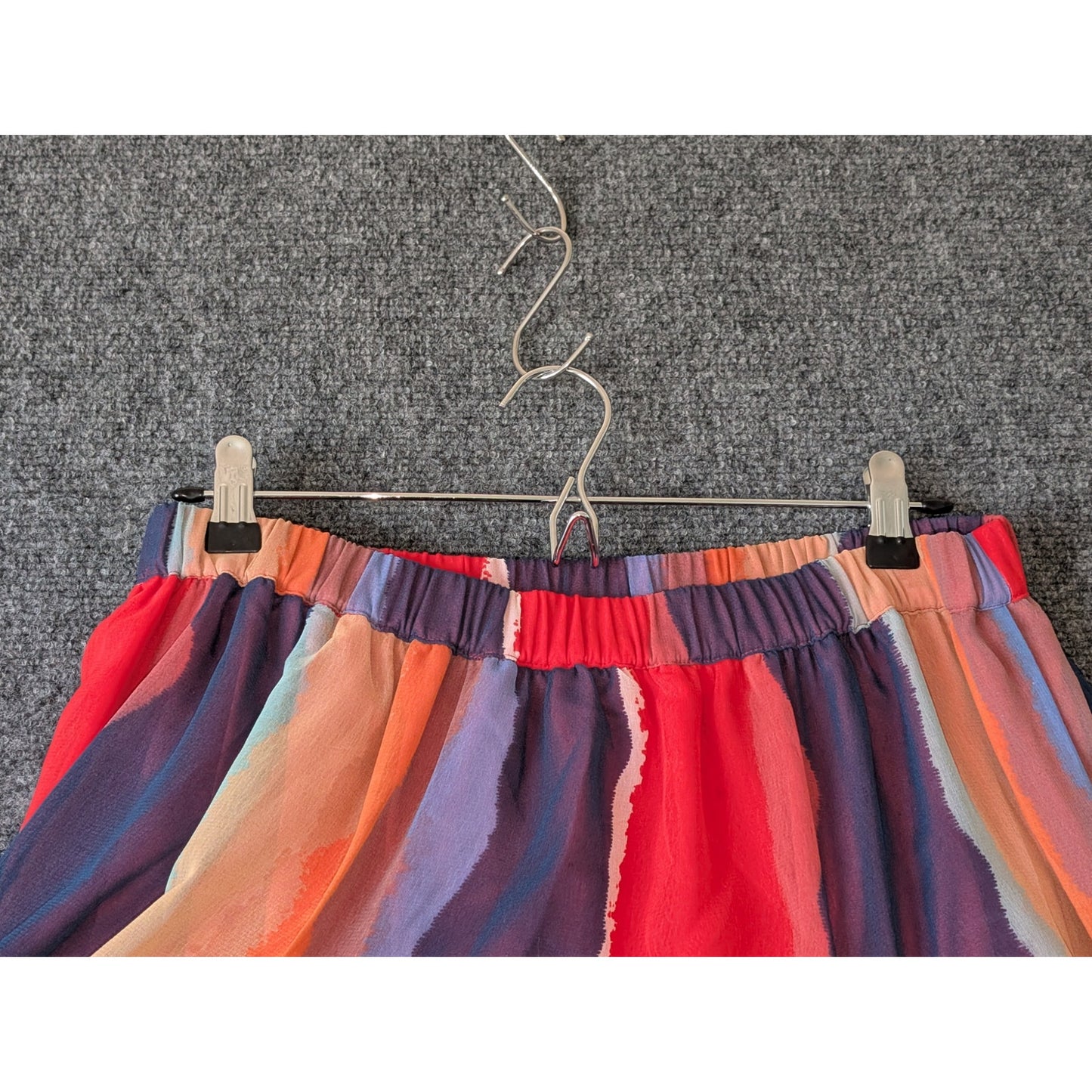 Phool Multi-Color Boho Maxi Elastic Waist Skirt Size 1X