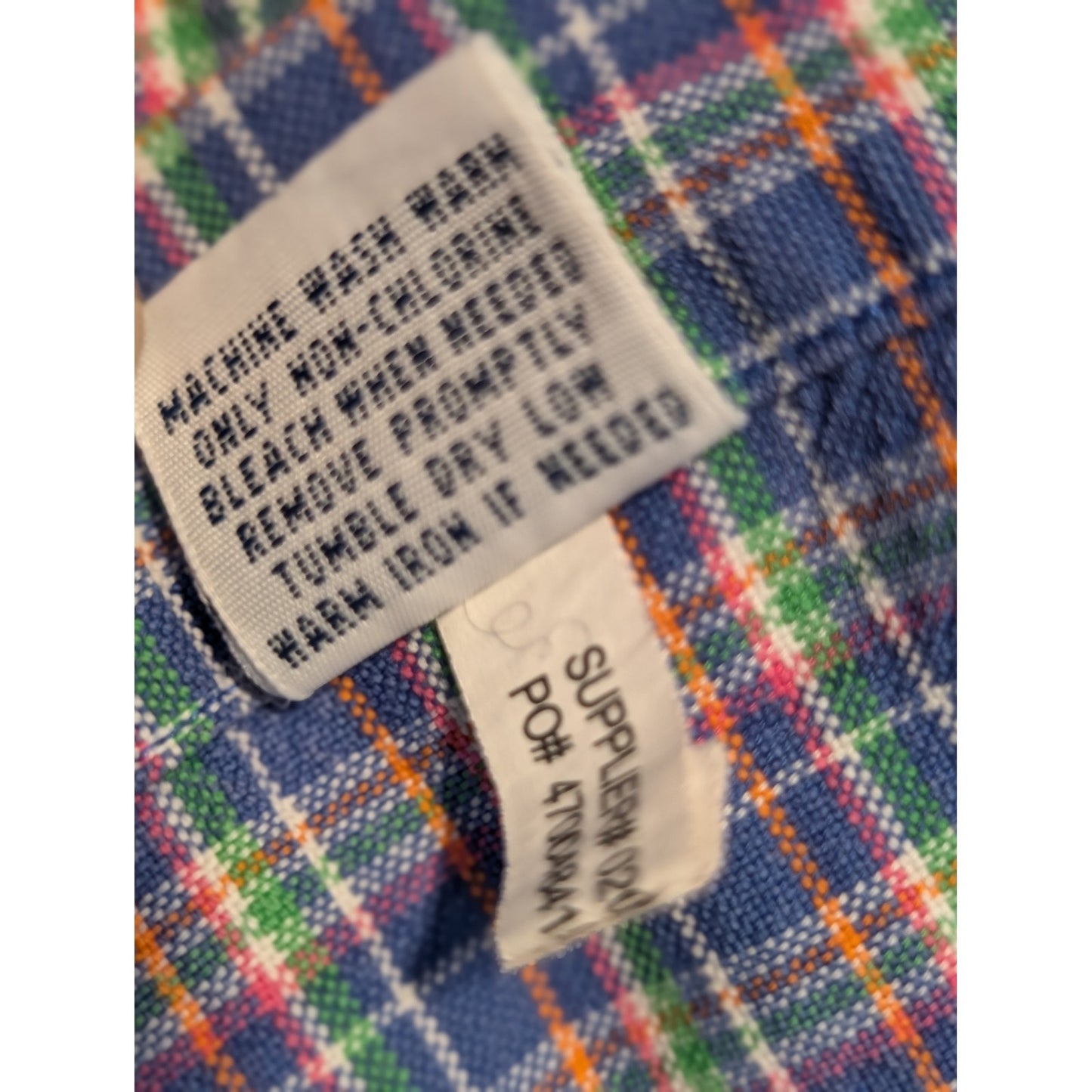 Ralph Lauren Oversized Periwinkle Plaid Button Down Shirt Mens Size L