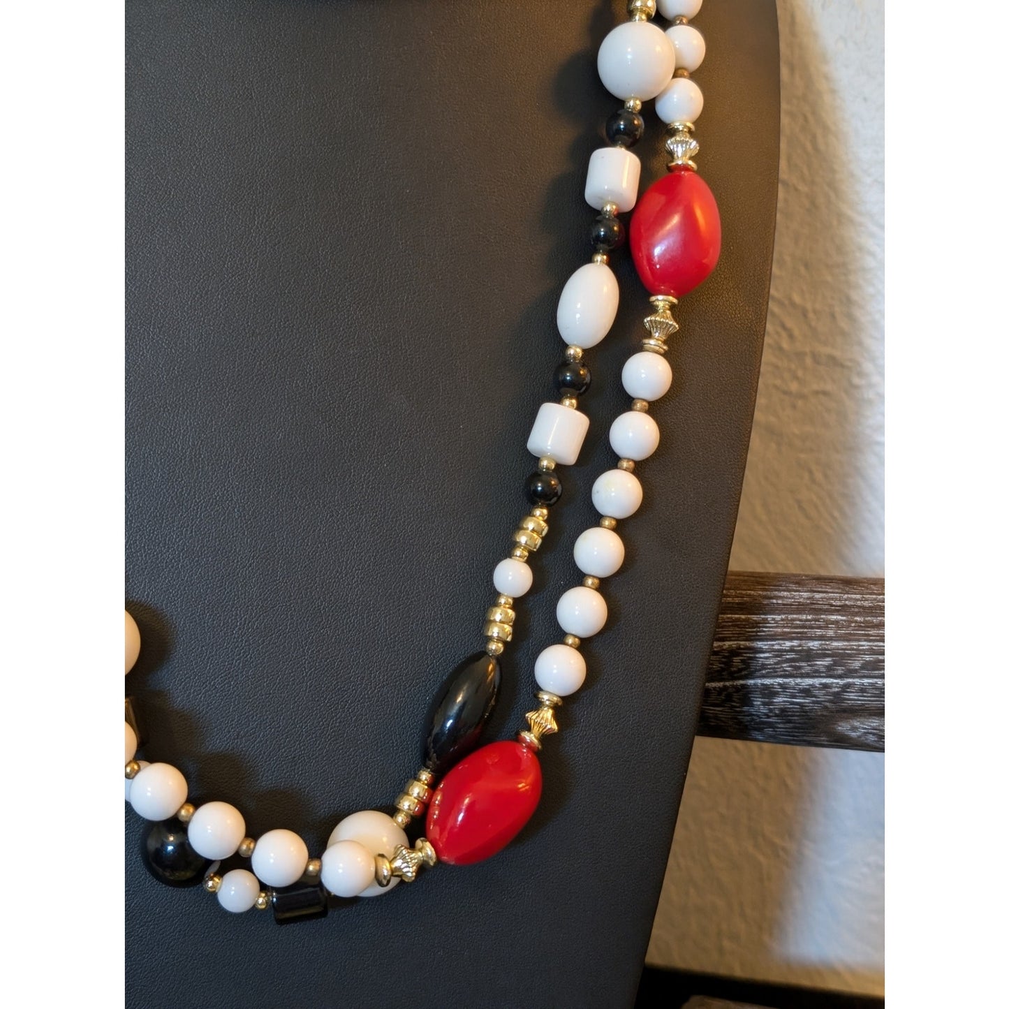 Vintage Red Black White Jewelry Lot