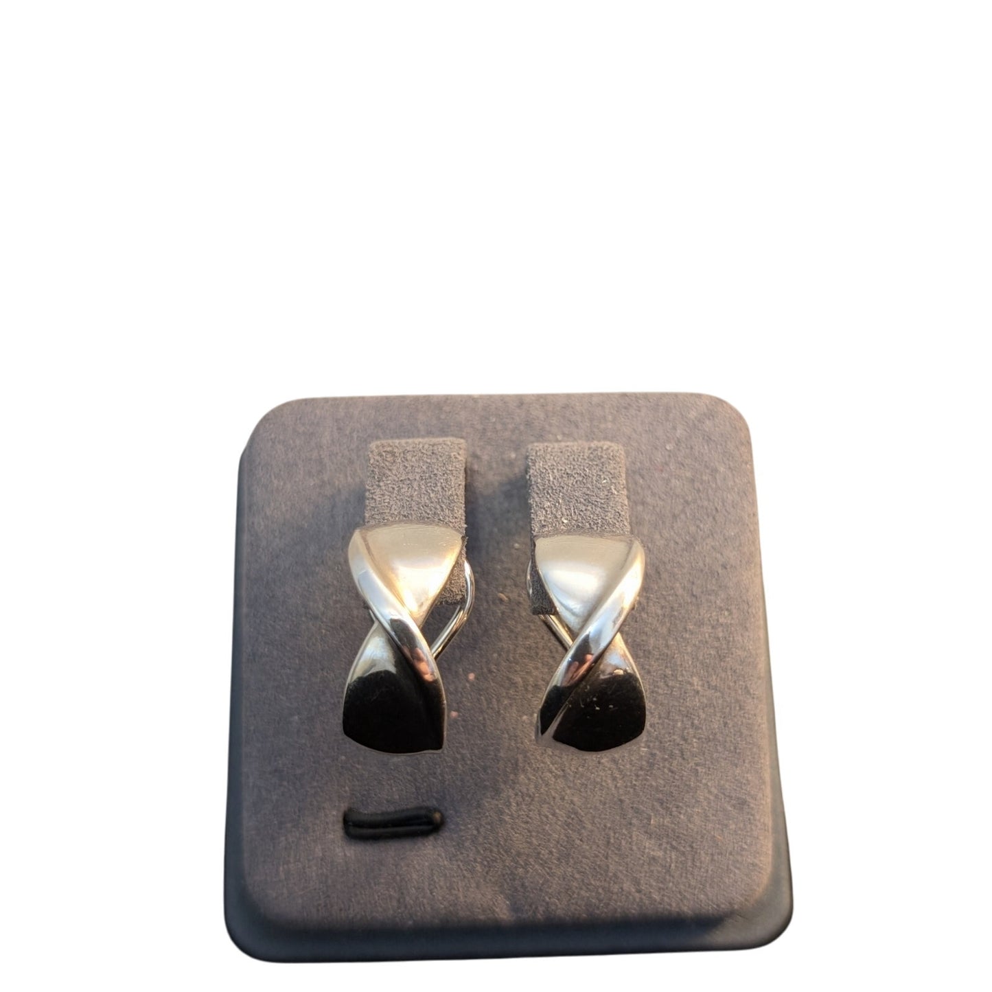 Retired James Avery French Twist Lever Back Earrings 925 Sterling Silver