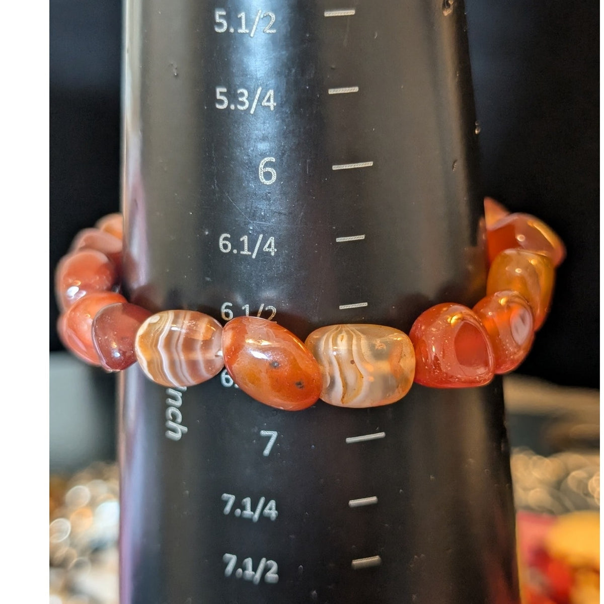 Agate Stone Stretch Bracelet