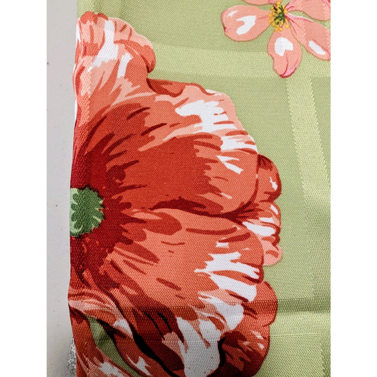 NWOT 60"X84" Rectangular Green Floral Print Table Cloth