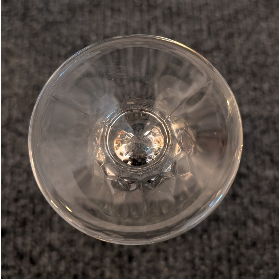 Vintage 1970s Fostoria American Clear Cubist Design Iced Tea Glass