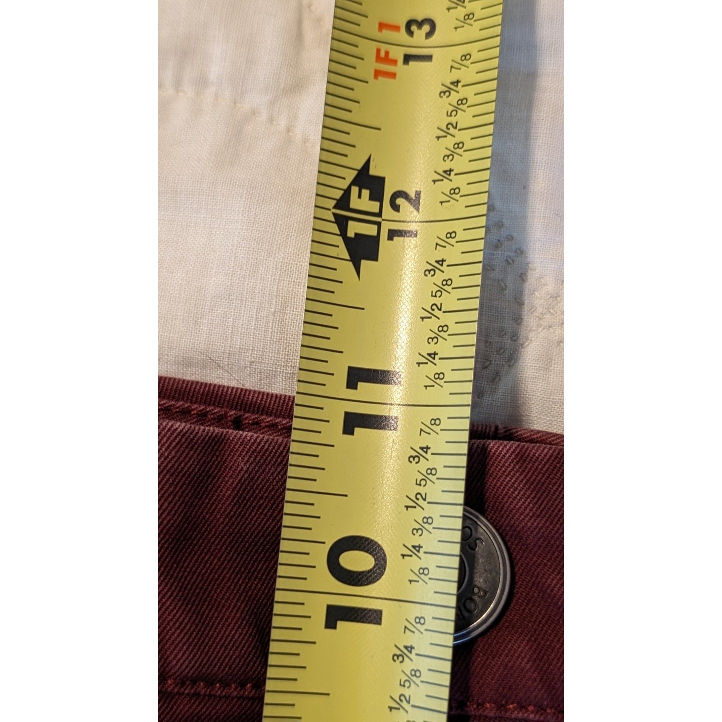 Bonobos Straight Leg Vintage Crimson Chino Mens Sz 36 x 34