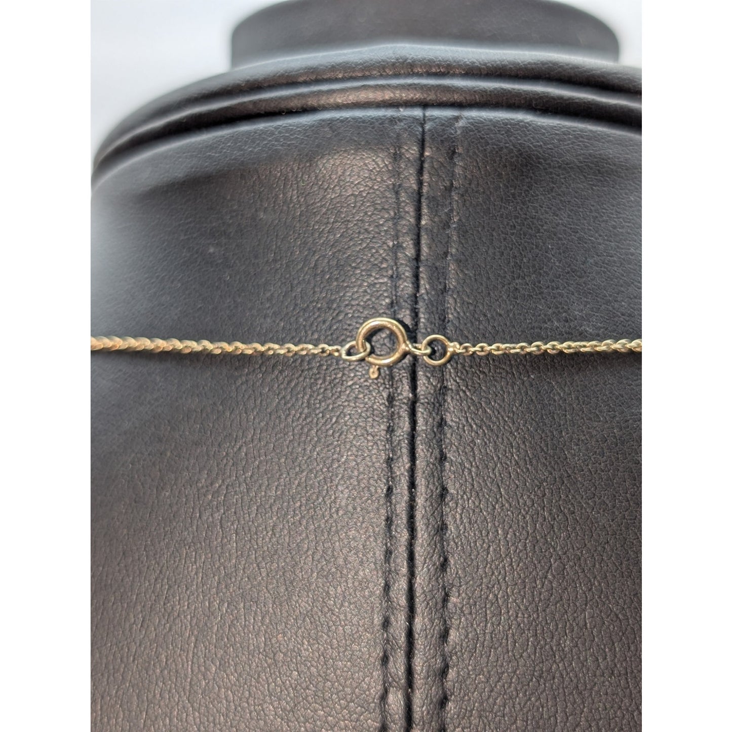 Vintage Marked FAS 925 Sterling Vermeil CZ Star Pendant Chain 18" Necklace