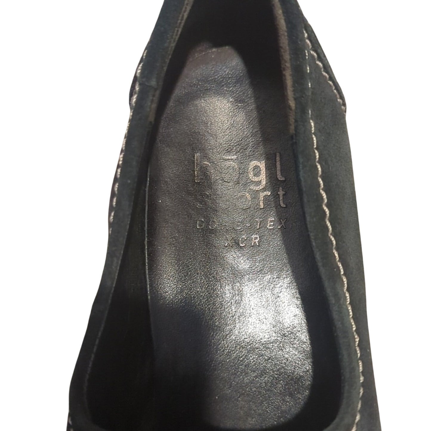 Hogl Sport Gore Tex XCR Black Suede Slip On Loafer Flats Women's Size 5