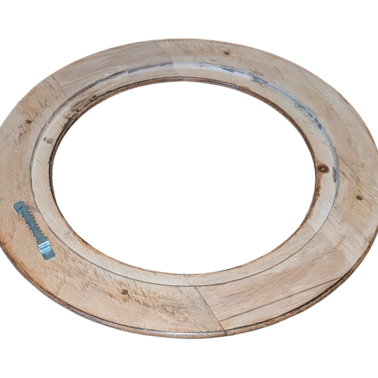 Vintage Round Wood Oak Frame