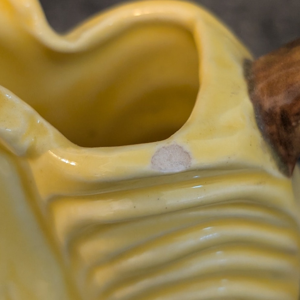 Vintage Made in Japan Yellow Rooster Creamer With Chip Photo Three