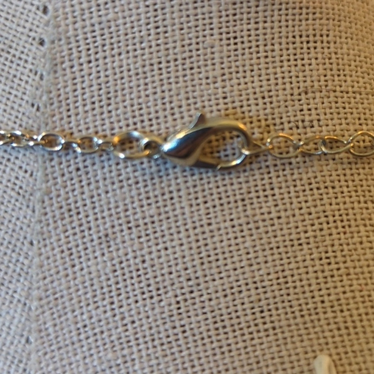Queen Honeybee Charm Silver Tone Necklace