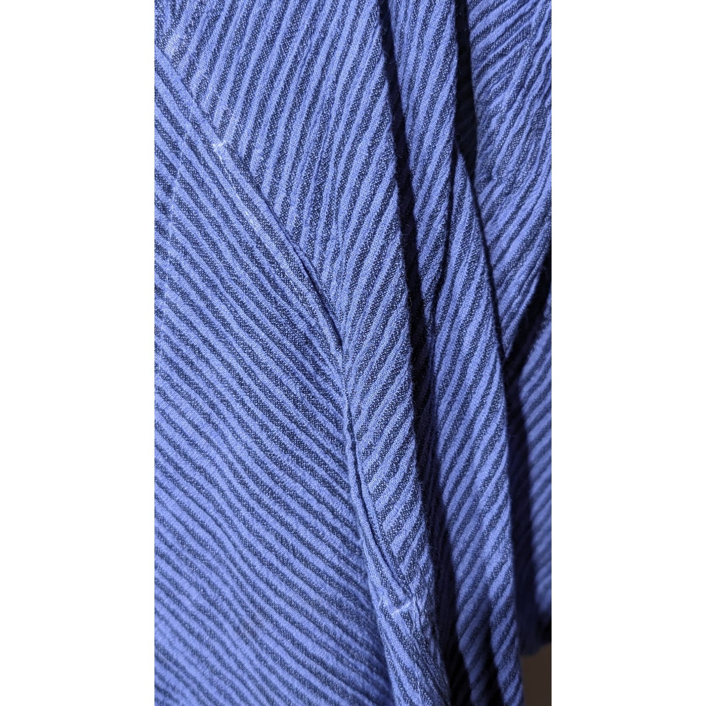 Mill Valley Clothing Purple Striped Cotton Linen Blend Textured Hobo Top Sz S