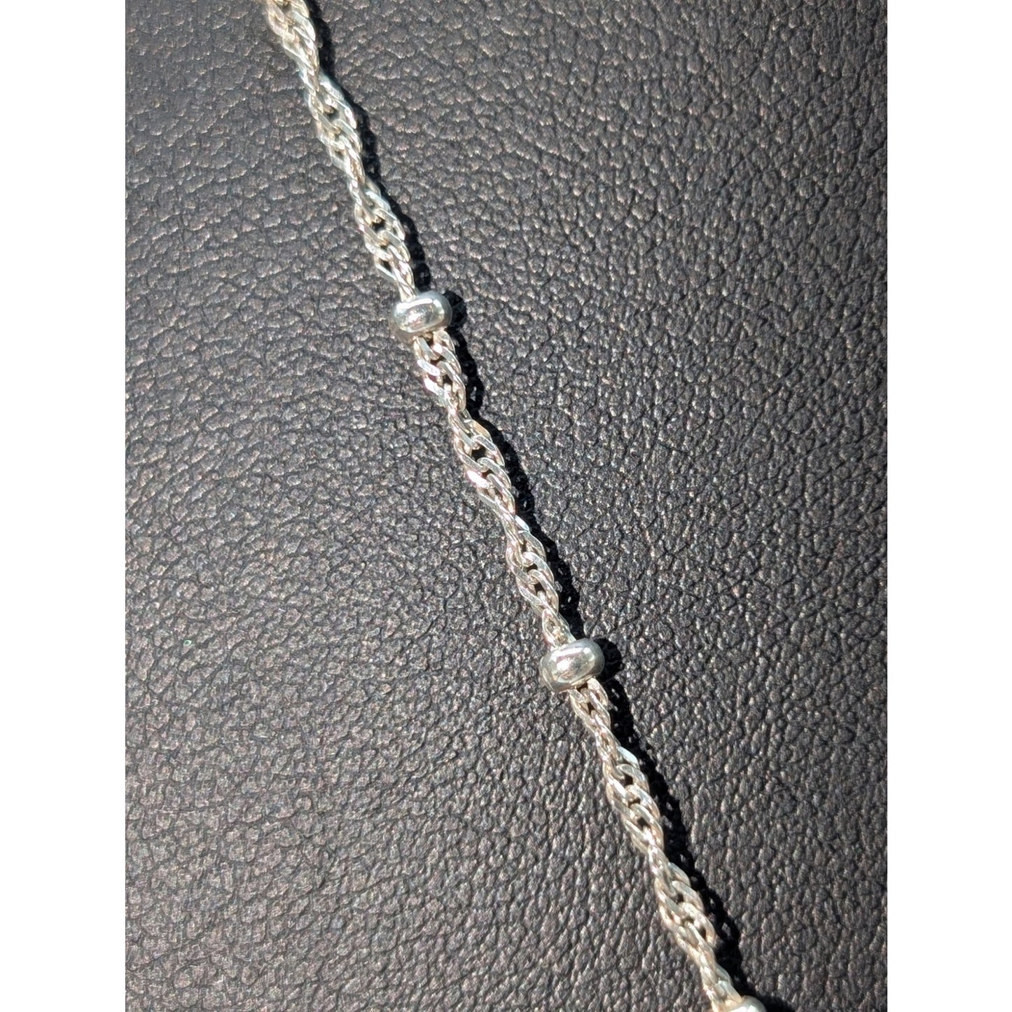 Large 925 Sterling Silver Red Enamel 'Baseball Heart' Pendant Chain Necklace