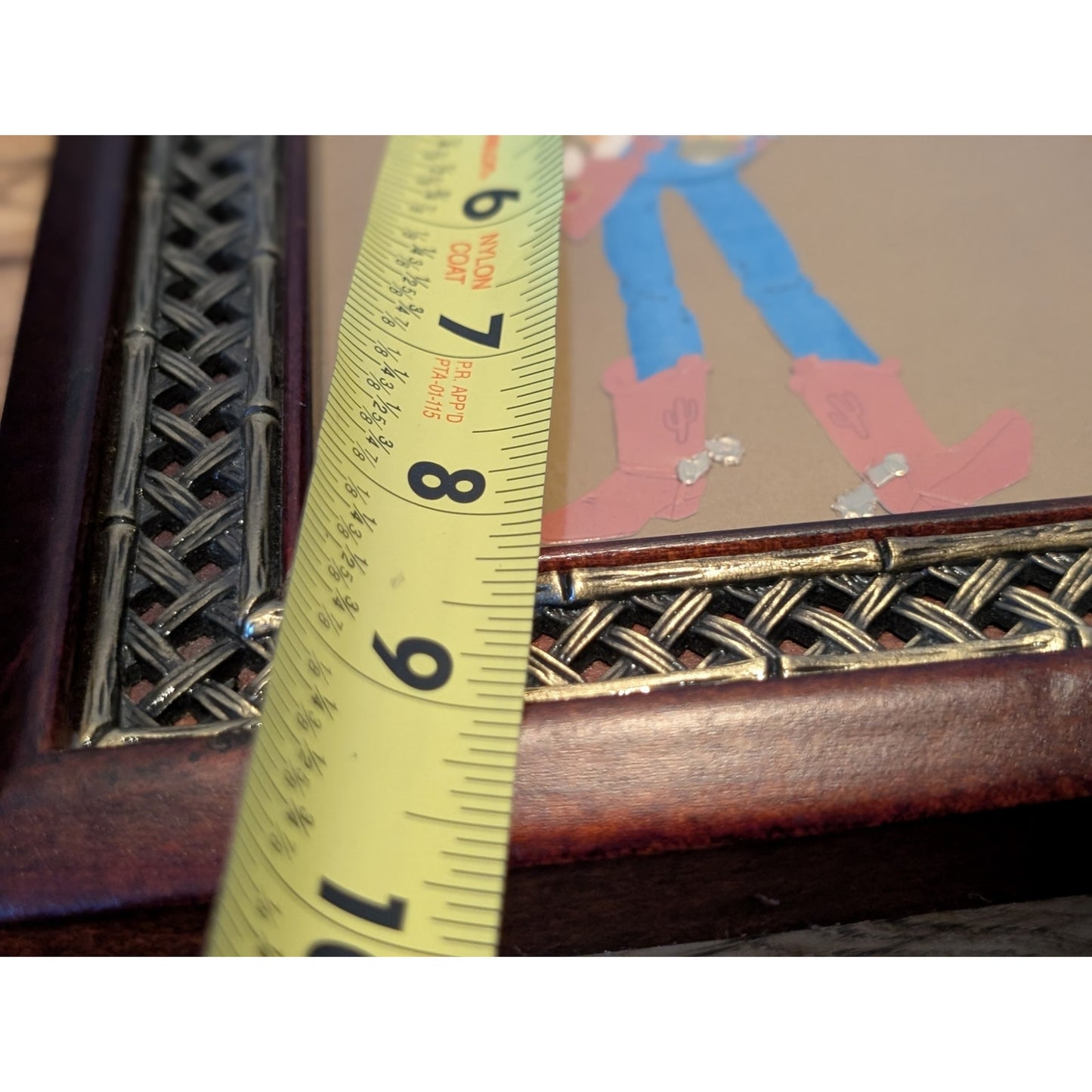 Wood Ornate Framed Toy Story Woody Sticker Art