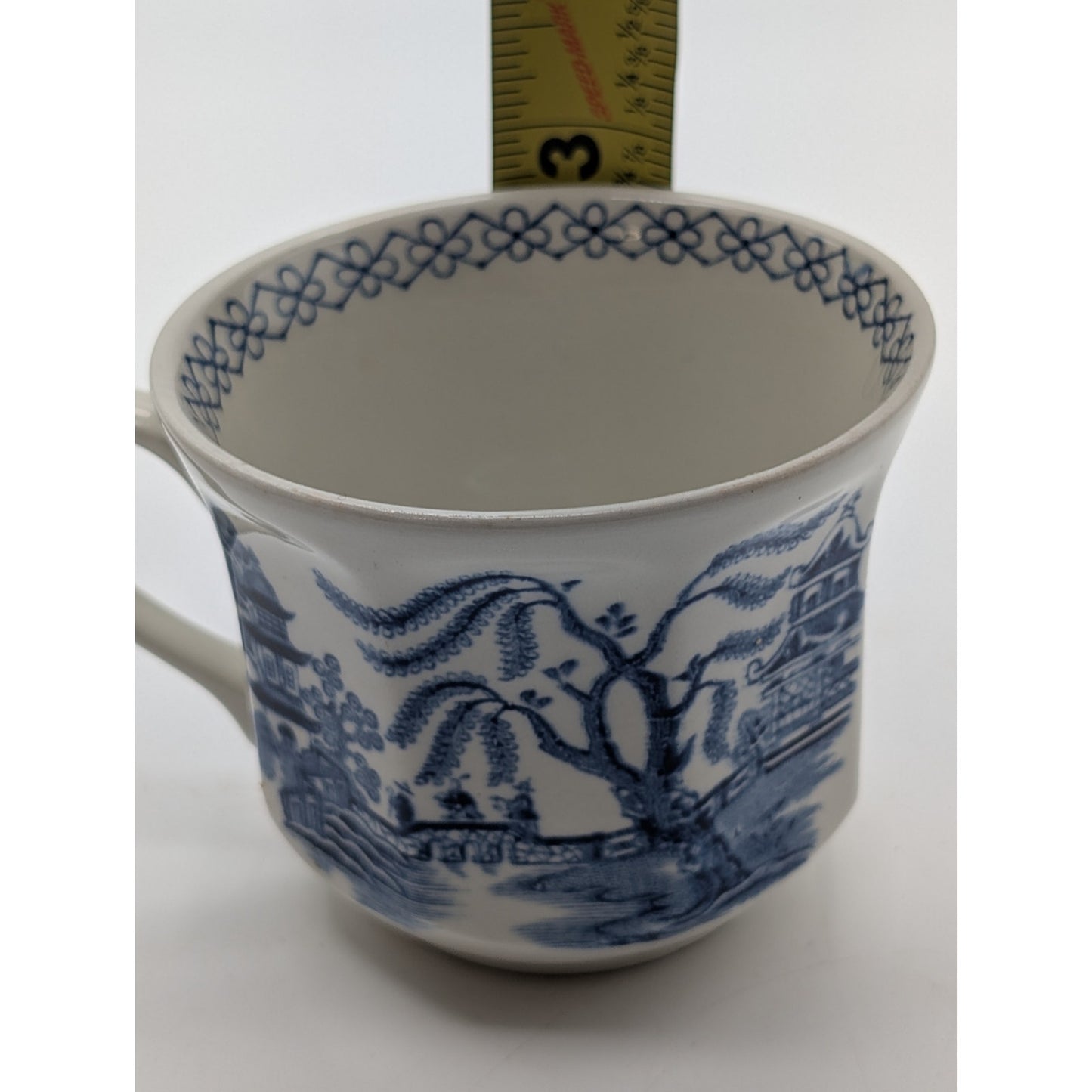 Vintage J & G Meakin Willow Blue Transferware Teacup England