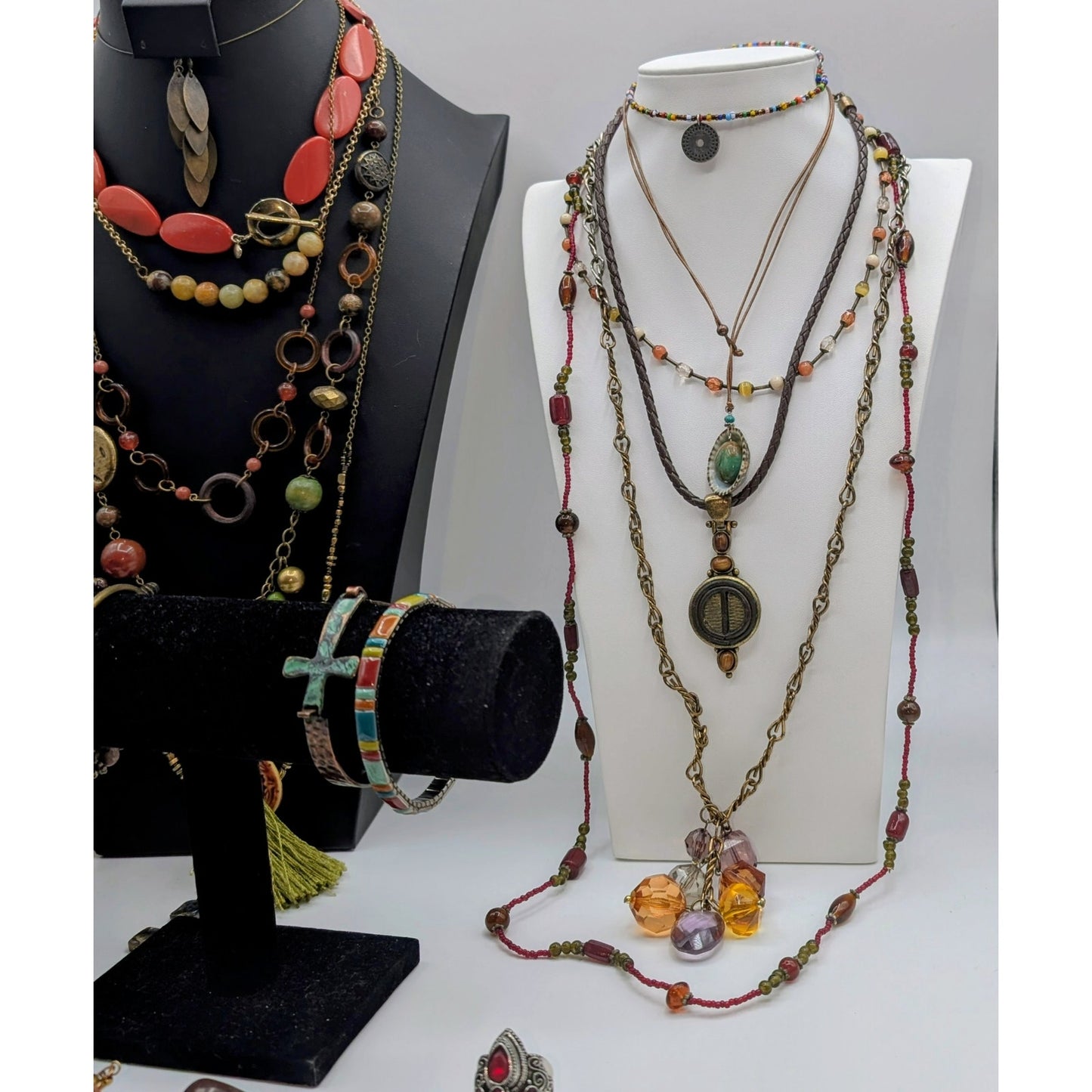 Reseller's Delight 46 Piece Boho Vintage to Modern Costume Jewelry Lot
