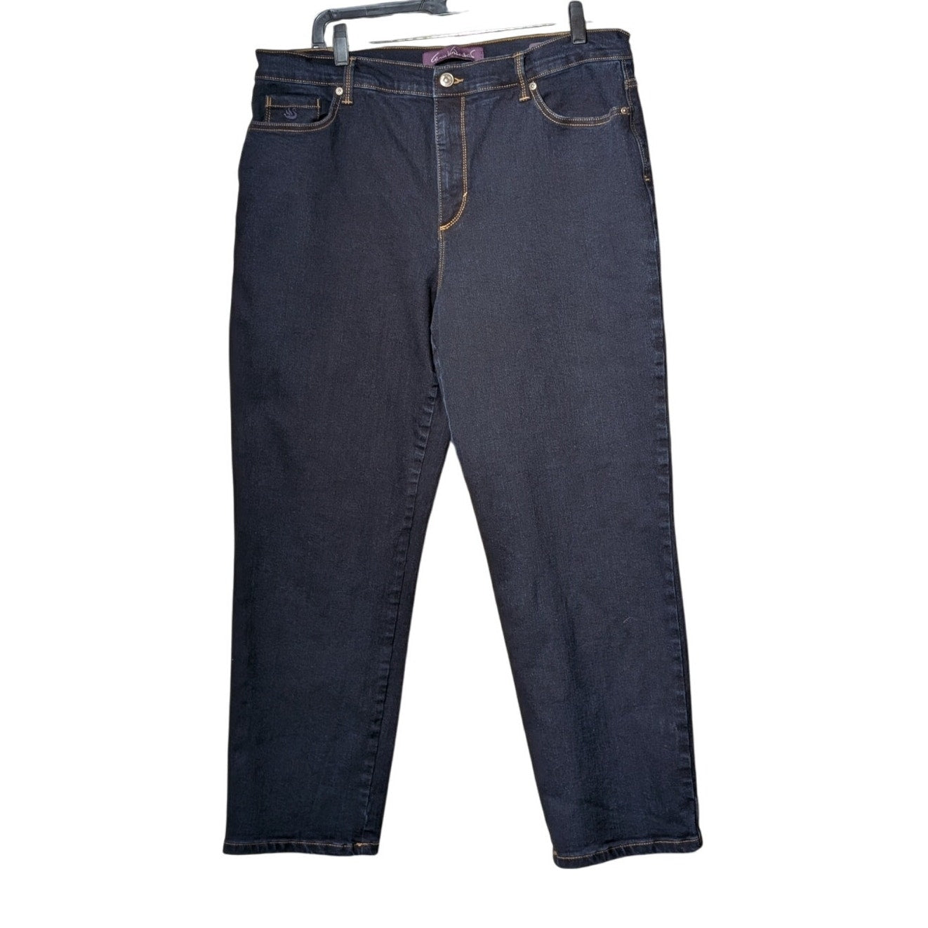 Gloria Vanderbilt Amanda Dark Wash Jeans Women's Sz 18S