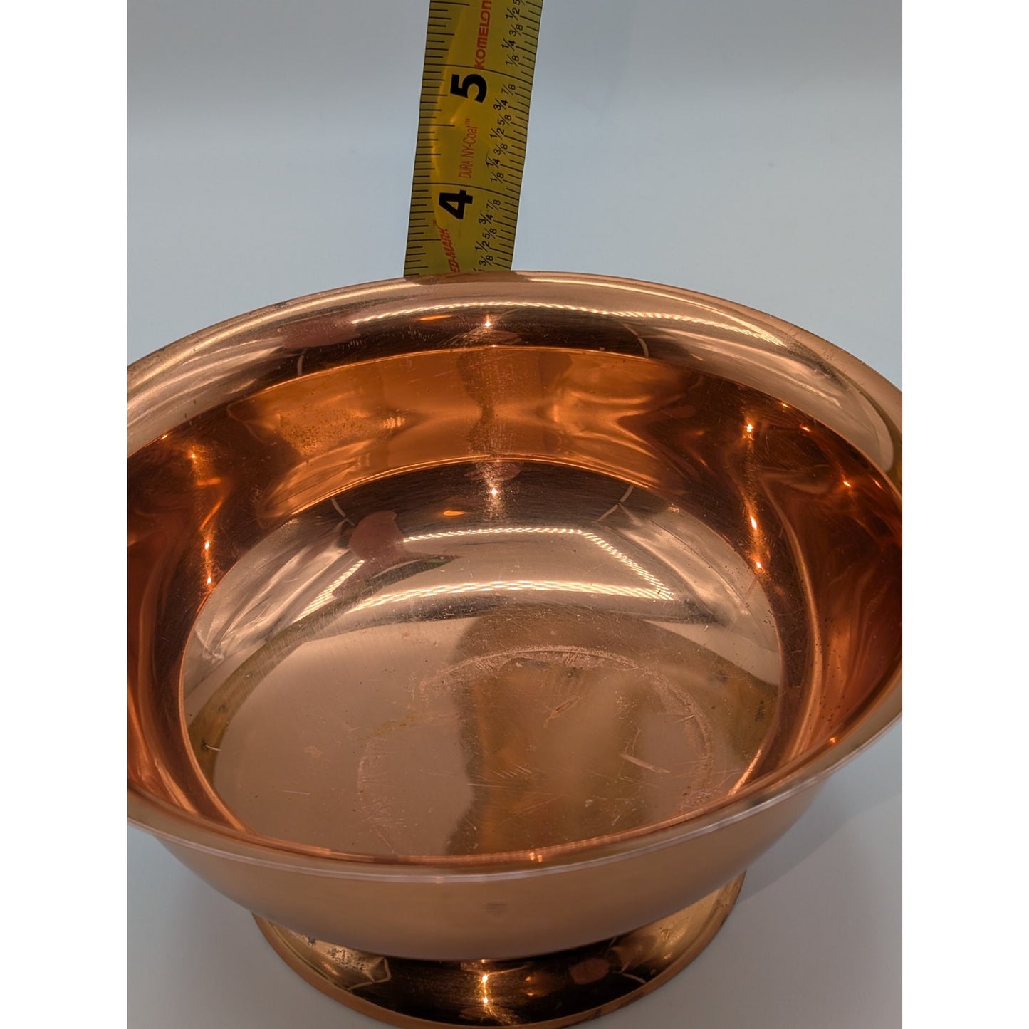 Vintage Coppercraft Guild Small Copper Pedestal Candy Trinket Bowl