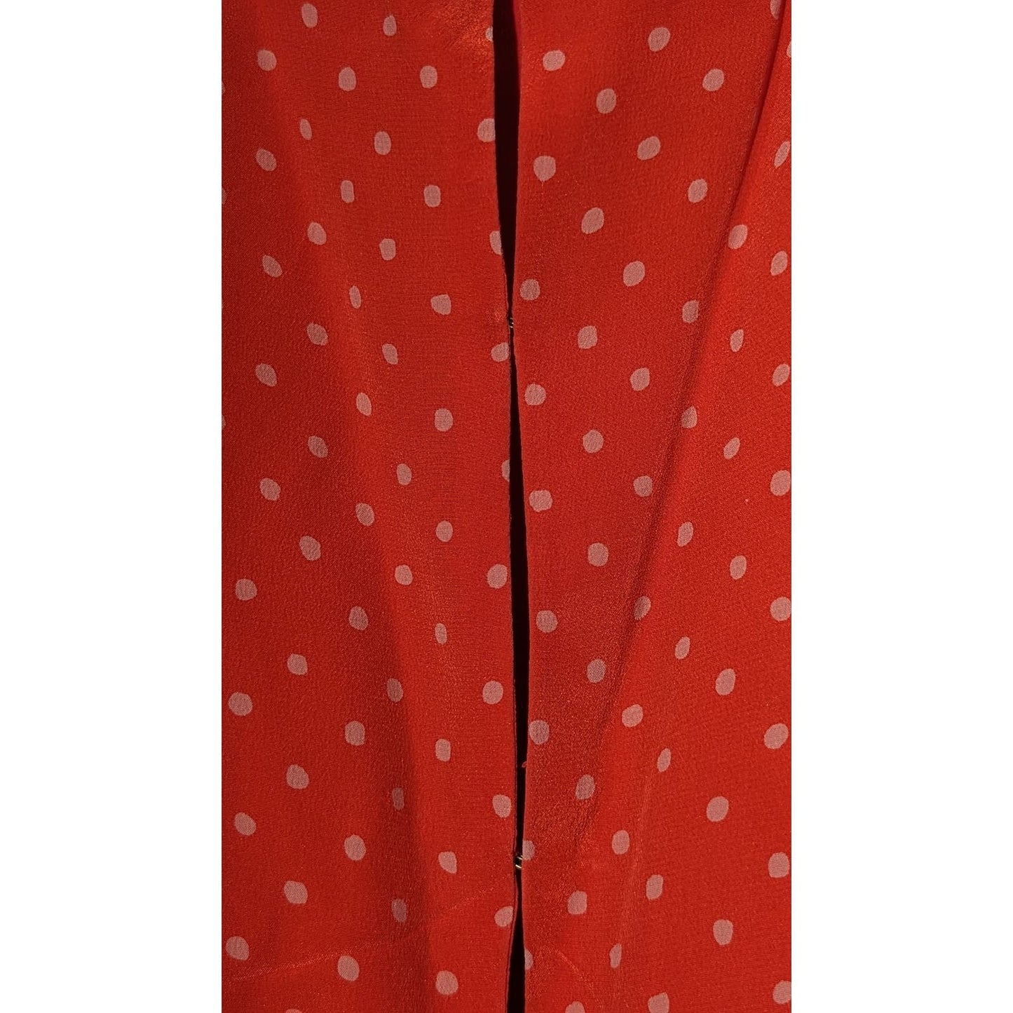 Joie Orange Silk Polka Dot Sleeveless Hook & Eye Open Back Short Dress  Sz S