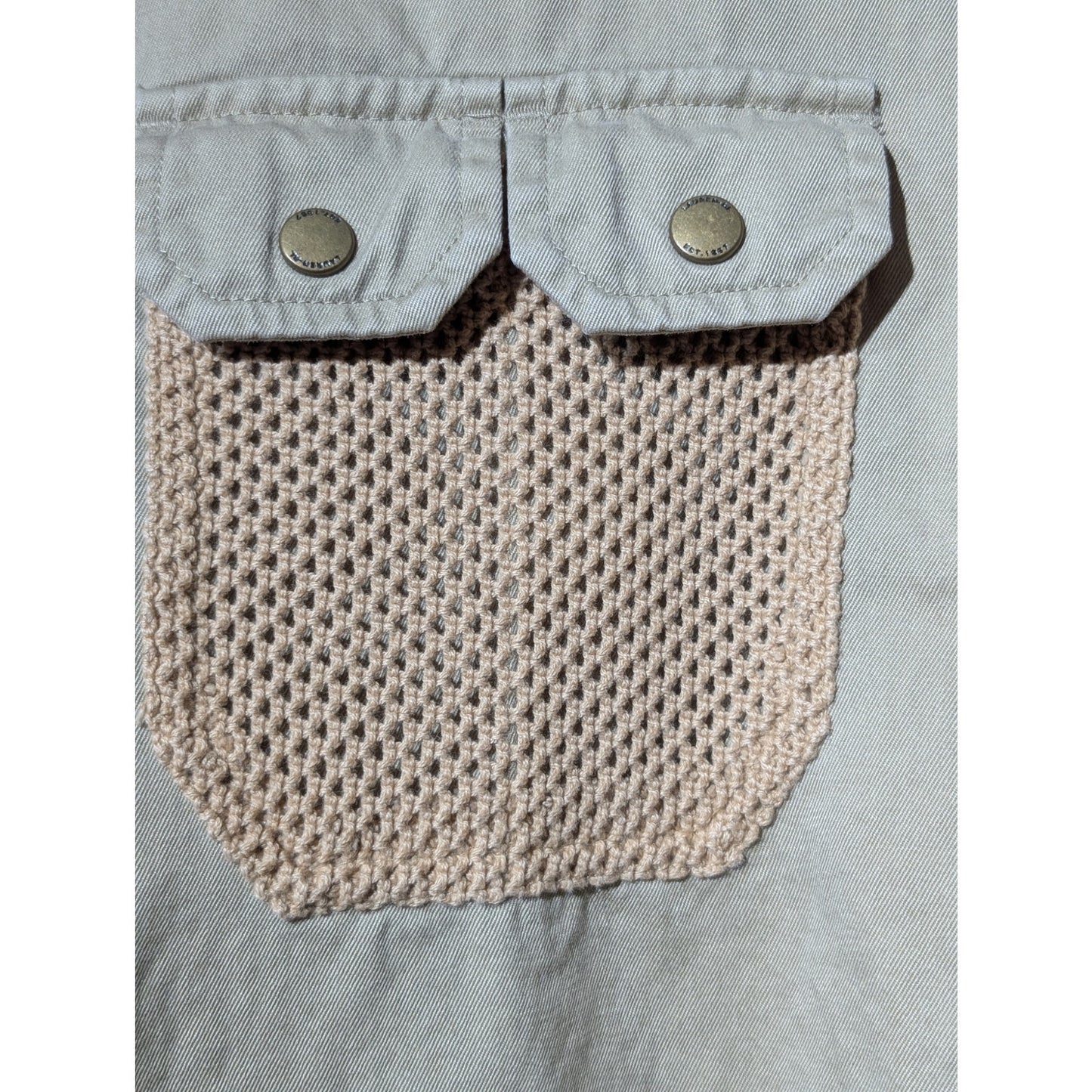 Lauren Ralph Lauren Safari Field Shirt Khaki Utility Pockets Unisex Size Medium