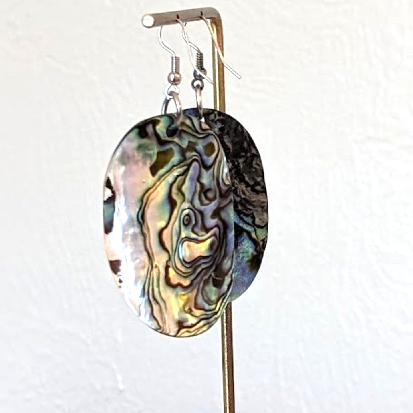 Abalone Gemstone Set--Necklace and Earrings