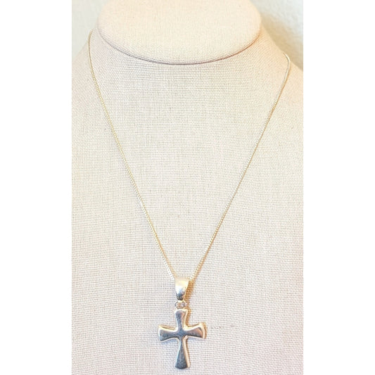 Vintage LRB Sterling Large Bale Pendant on Sterling Silver 18" Box Chain
