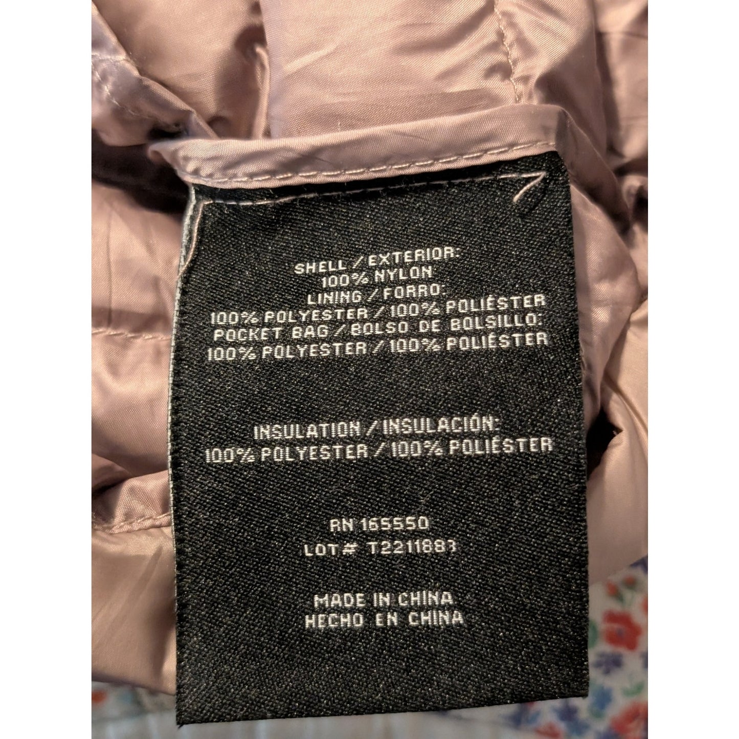 32 Degrees Heat Light Mauve Ultra Light Packable Puffer 3/4 Jacket Womens Sz M