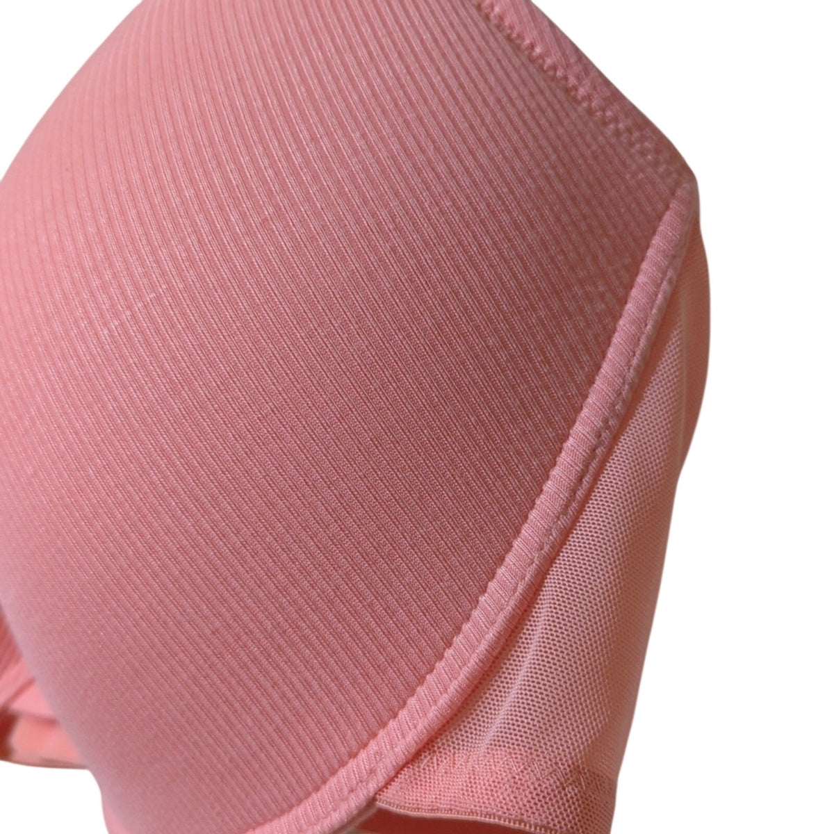 Adrienne Vittadini Studio Peach Textured Padded T-Shirt Underwire Bra Size 40DD
