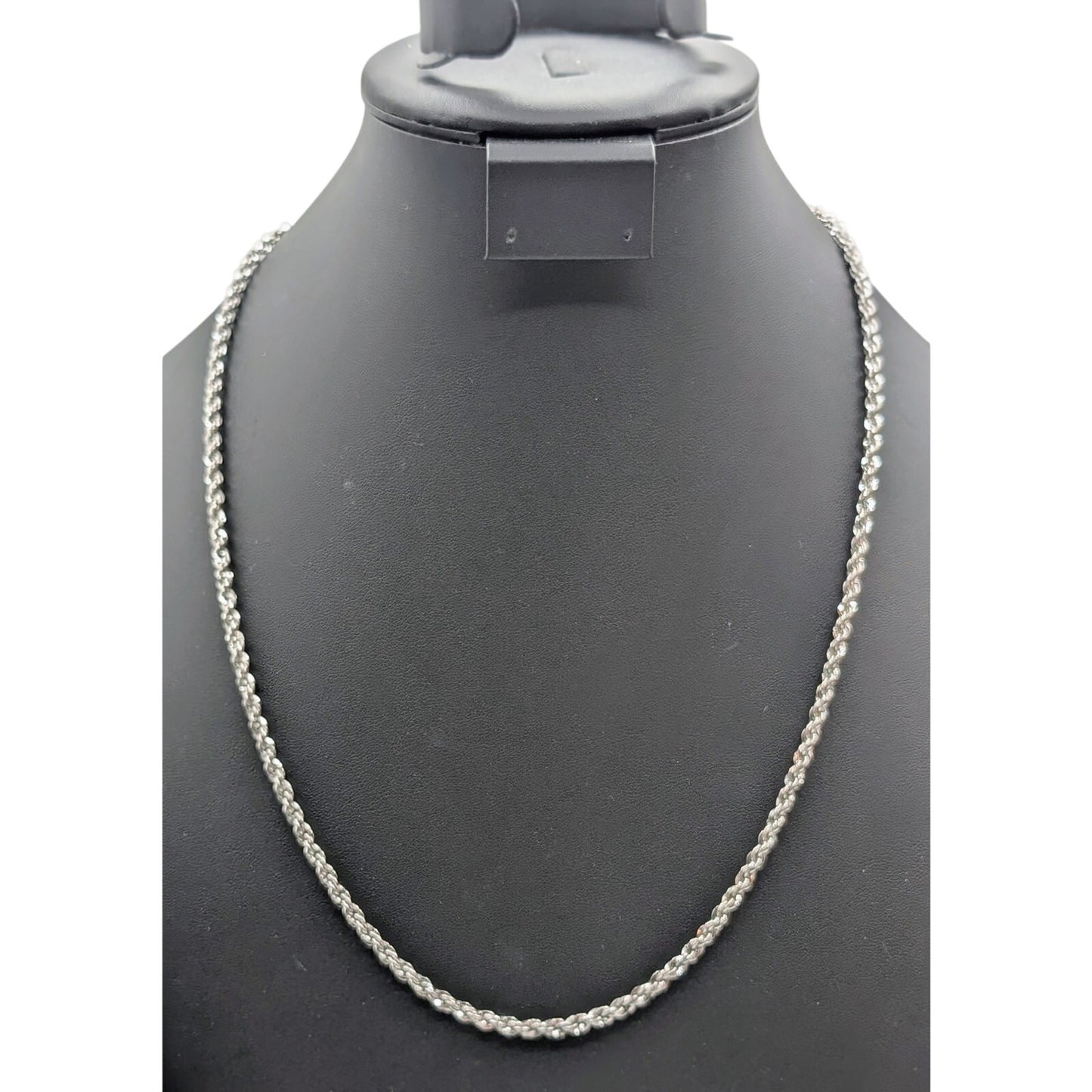 Vintage 925 Sterling Silver Thick 29g 24" Rope Chain Link Necklace