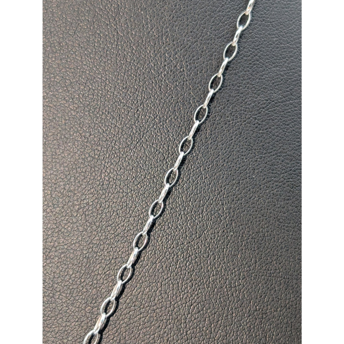 925 Italy Sterling P. Lux Chain Teardrop Lotus With Dangling Blue Stone Necklace
