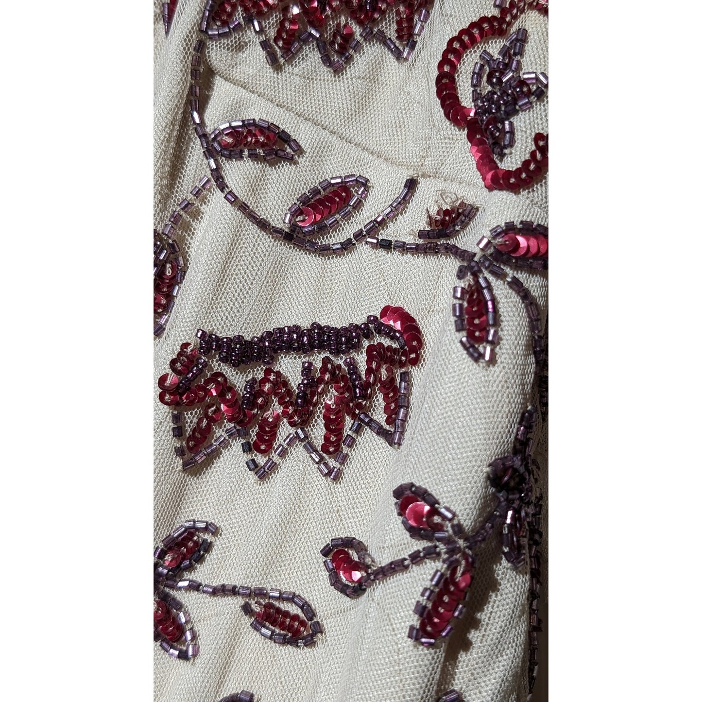 Altar'd State Beaded Wrap Dress in Taupe Womens Size XS