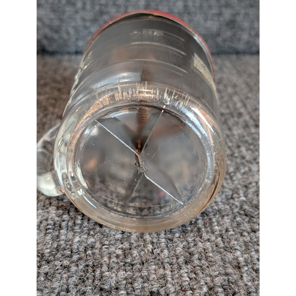 Vintage Hazel Atlas Glass Measuring Cup Food/Nut Chopper