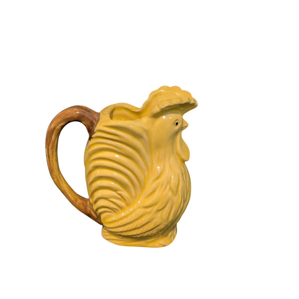 Vintage Made in Japan Yellow Rooster Creamer With Chip Photo Three