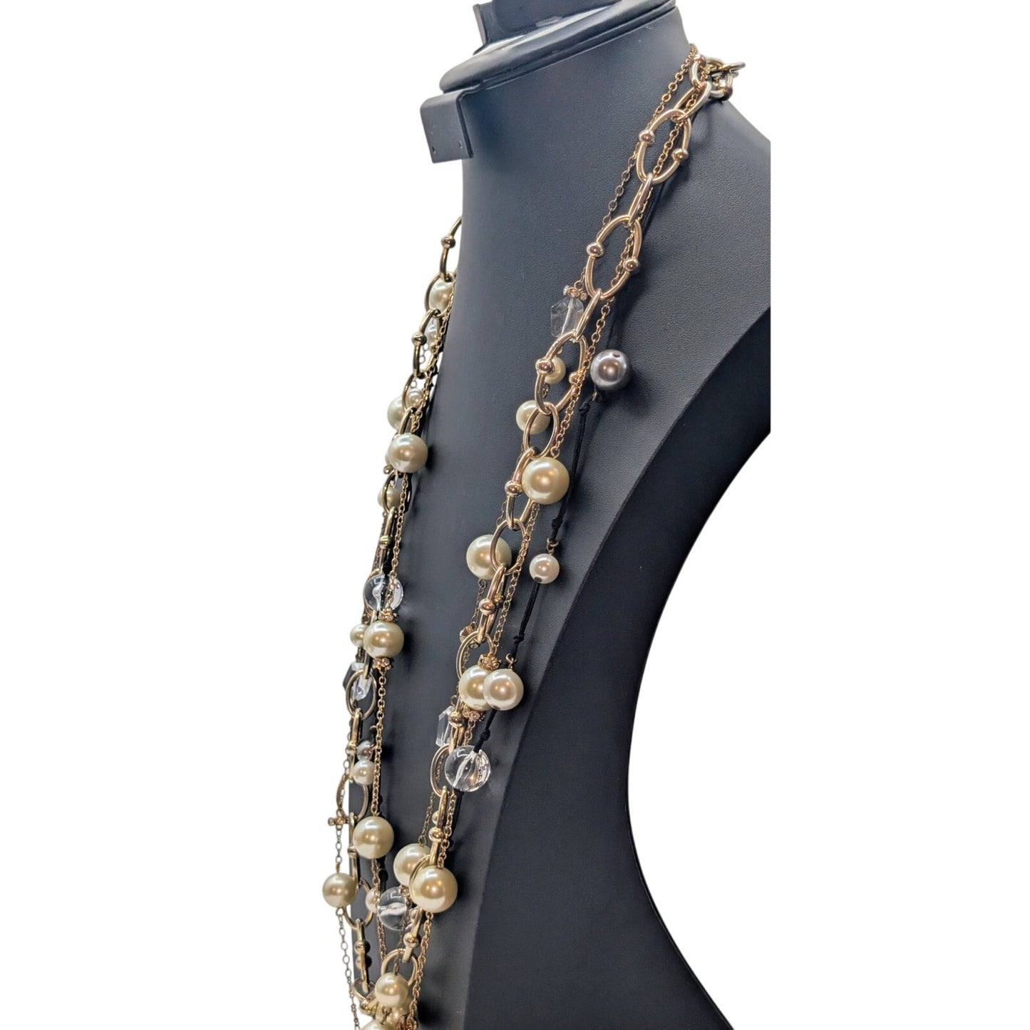 J. Crew Four Long Chain Beaded Necklace Lot