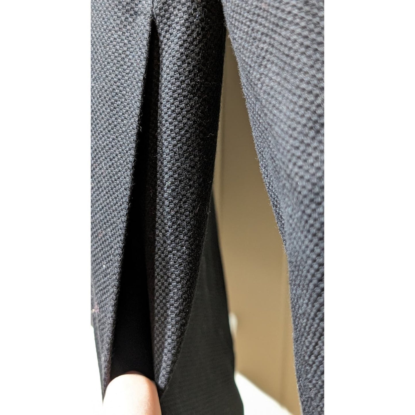 Talbots Black Fully Lined Full Zip Pique Cotton Stretch Jacket Womens' Sz 12W